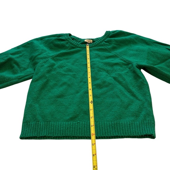Women’s Green Knit Sweater Puff Sleeves TU - Picture 6 of 7
